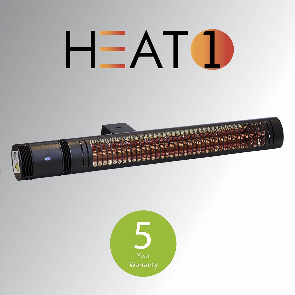 HEAT1 terrassevarmer ECO HIGH-LINE 2000W med fjernbetjening