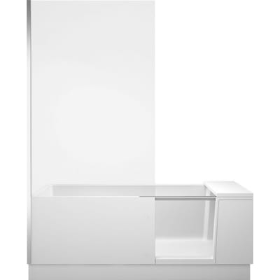 Duravit Shower+Bath Badekar med dør 1700x750 mm Hvid Mat
