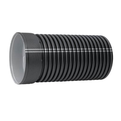 IQ DN600 684/596 x 2800 mm PP SN8 uslidset rør m/mf. u/gummiring