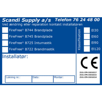 CE-ETIKET B744-B745-B725-B722 10 STK