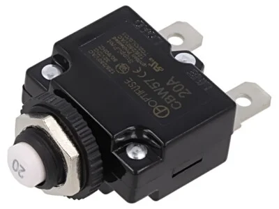 Termisk automatsikring m. kontakt - 20A, 1 pol