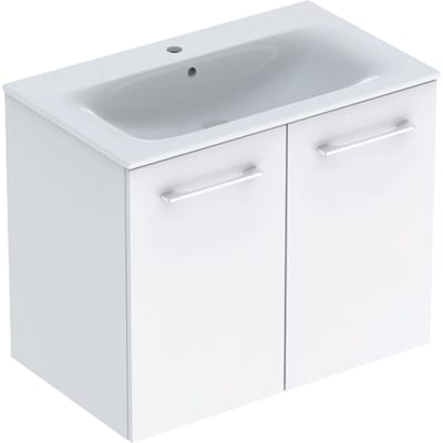 Ifö Spira Pro sæt 2 låger 78.8x50.2cm Hanehul Overløb Hvid/mat