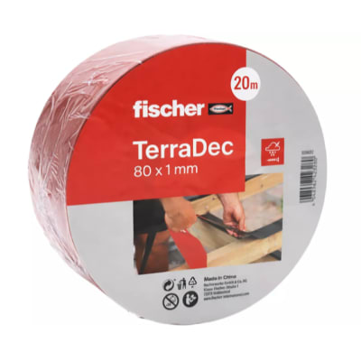 fischer terrassetape, TERRADEC, 80 x 1 mm, 20 meter