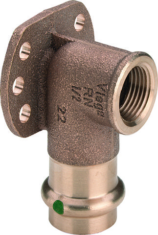 18 mm x 1/2" Sanpress vægfitting