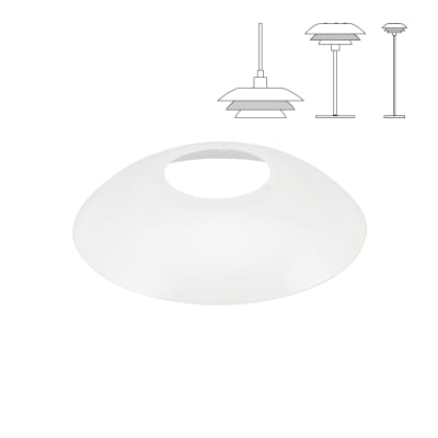 DL31 Reserve glas universal midsterste skærm, opal