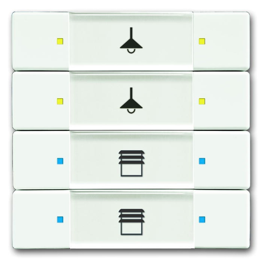 KNX KONTAKT 4/8-TRYK MAT HVID