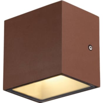 SITRA S WL SINGLE, udendørs LED væg påbyg, rustfarv CCT 3000/4000K