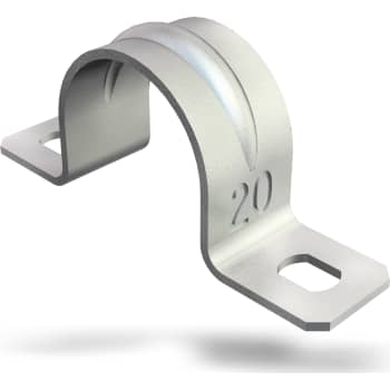 Kabelbøjle 605 G, 19 mm, 2-lap, galvanisk forzinket (100)