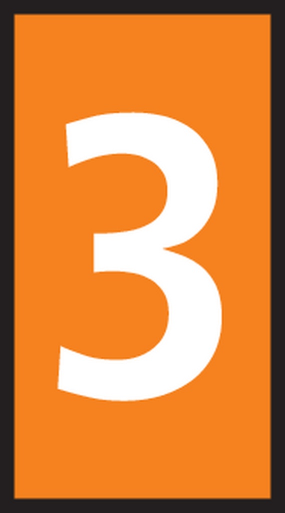 LEDNINGSMÆRKE WIC3 3 ORANGE