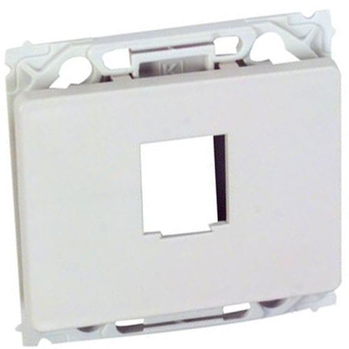 Keystone Opus 66 udtag 1xRJ45 hvid