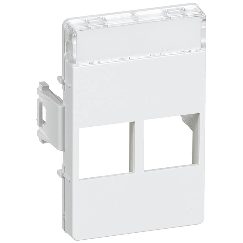LK Clik line dataudtag T5 2 stik hvid