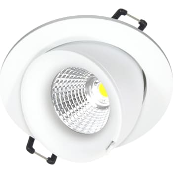 Velia Large Tilt LED Downlight 3000K mat hvid rund