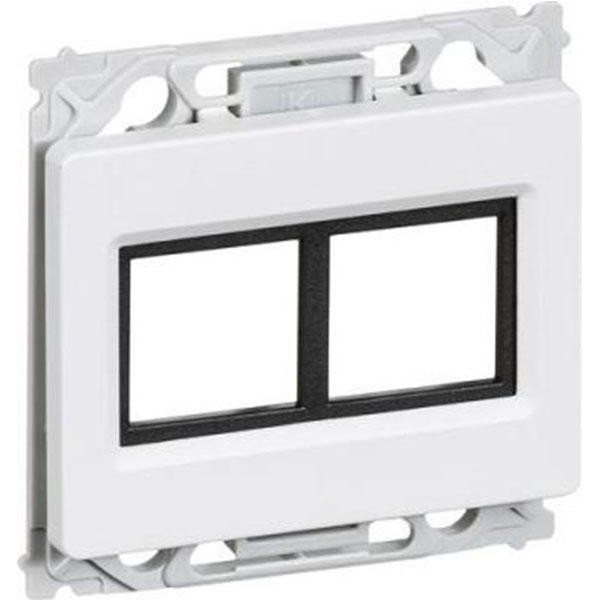 Dataudtag opus 66 stp/utp lige 2 stikk 1 hvid