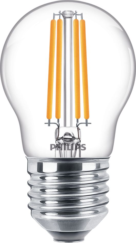 CorePro LED Krone 6,5W 827 E27 P45 klar 806 lumen