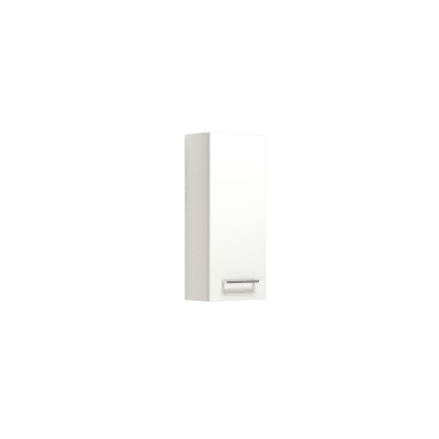 Overskab m/1 låge, 70,4x30x18 cm, glat, hvid mat, venstre