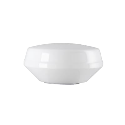 Skærm blank opal metallgevind 99 mm Ø265 mm højde 130 mm
