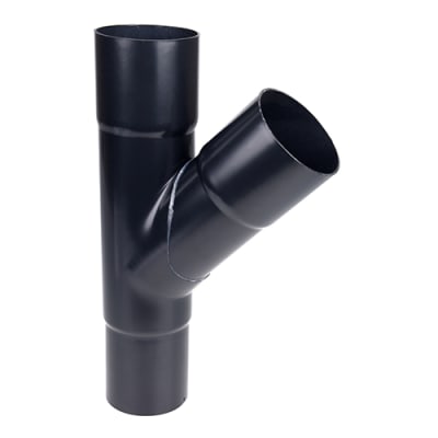 Plastmo grenrør Ø75x75mm, 75° , sort