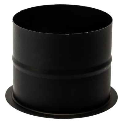 200 mm Metalbestos Sorte røgrør murbøsning, lige 100 mm