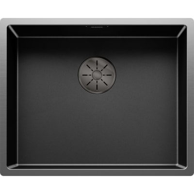 BLANCO CLARON 500-U Dark St Ed UXI køkkenvask 54x44cm SILGRANIT®