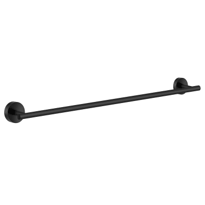 Smedbo home enkel håndklædestang, mat sort, længde 648 mm