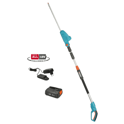 Gardena teleskophækkeklipper, 42 cm, 18V/2,5 Ah batteri & lader
