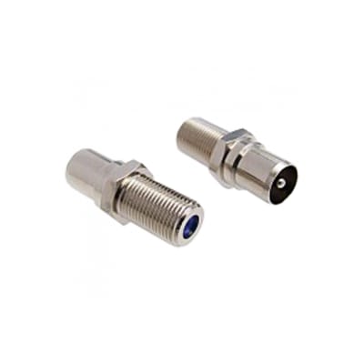 F-Konnektor Hun / IEC Han lige adapter