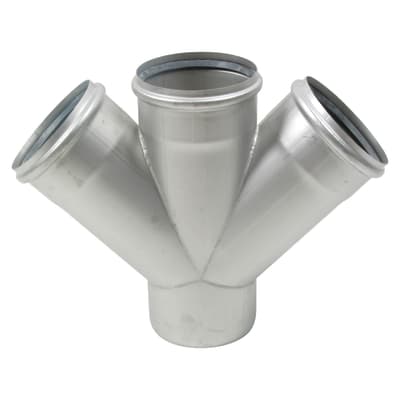 160 x 160 mm x 45° Grenrør dobbelt syrefast AISI316L BLÜCHER