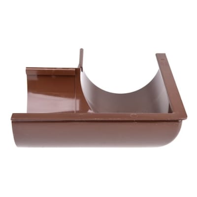 Plastmo 12" udvendig gering 90°, brun