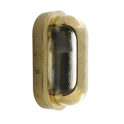 Andromeda 24 Oval skotlampe med up/down lys støbt messing IP64