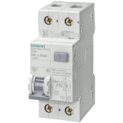 Kombiafbryder Automatsikring/HPFI C 20A 1P+N, 30mA 5SU1356-7KK20