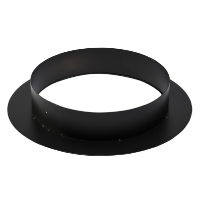 Metalbestos skorsten uØ 200mm murbøsning, 50mm flange sort