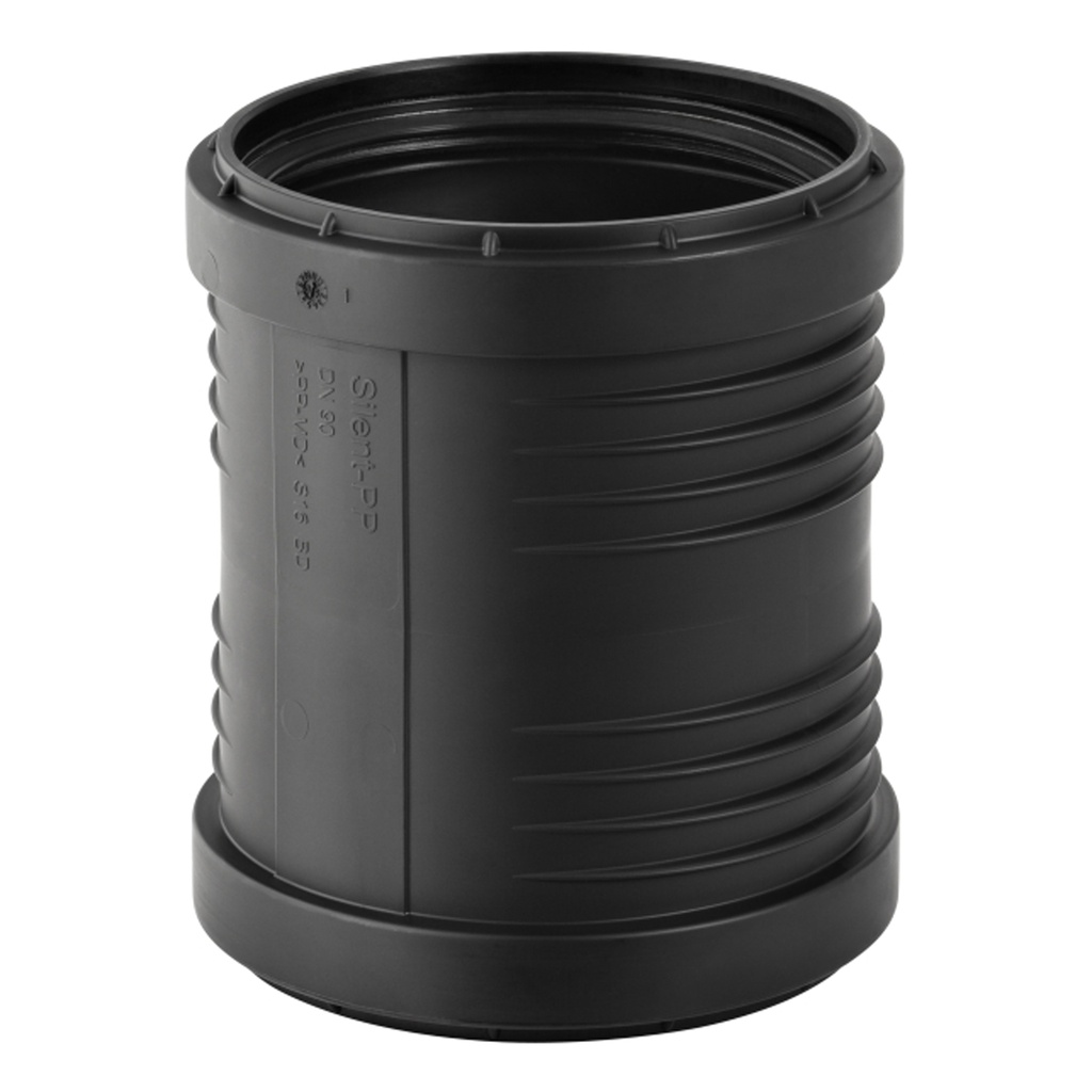 50 mm Dobbeltmuffe Silent PP Geberit