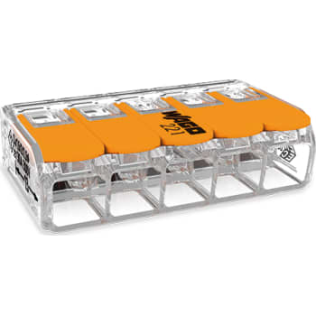 WAGO Samlemuffe 5x0,5-6mm2 transparent