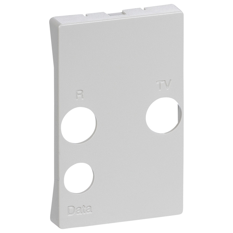 Afdækning TV / R / SAT T2 lysegrå