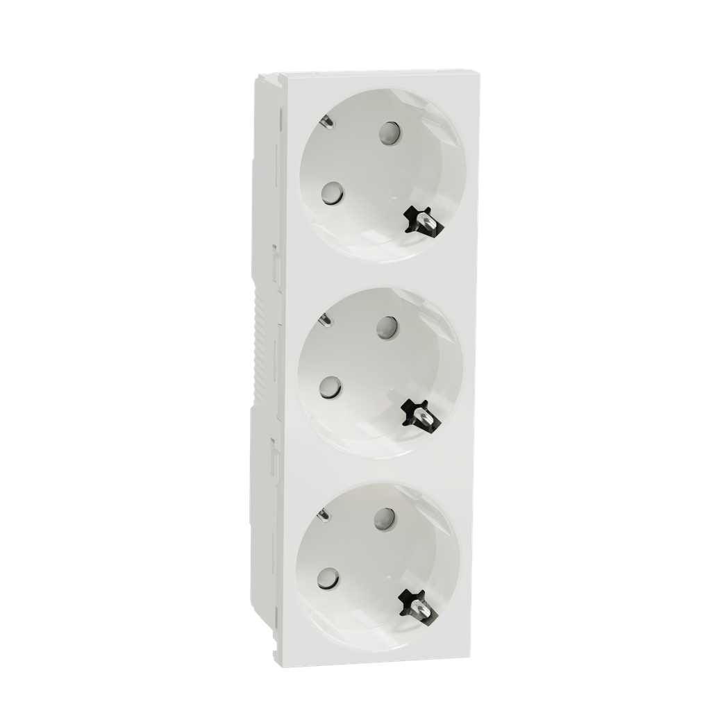 3XSCHUKO STIKK. SKRUELØS HVID