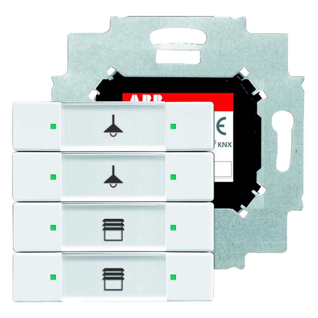 KNX KONTAKT 4-TRYK HVID