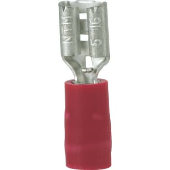Isol. spademuffe A1505FLS5 0,5-1,5mm2 4,8x0,5 Rød
