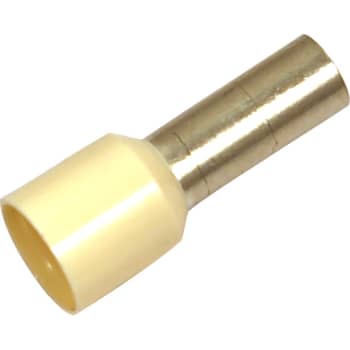 Isoleret terminalrør A10-12ET 10mm2 L12 Elfenben