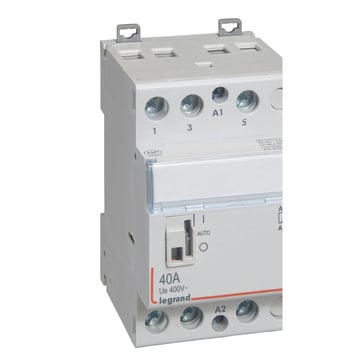 CX3 DIN kontaktor 230Vac 3NO 40A med håndtag 3M