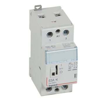 CX3 DIN kontaktor 230Vac 2NO 63A lydløs 2M