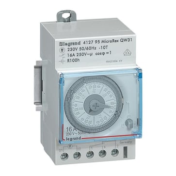 MicroRex QW31 analog ugeur 16A 1-skiftekontakt 3M