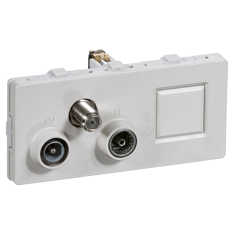 LK antenneudtag TV/R/SAT/RJ45 slutdåse TD352 - LG