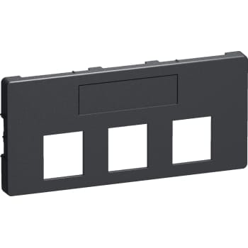 LK FUGA afdækning for dataudtag for 3x Actassi RJ45 2 modul koksgrå