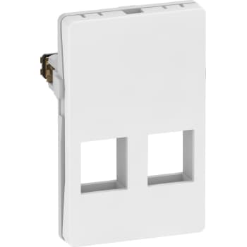 LK FUGA Dataudtag for 2x Keystone RJ45 (large) 1,5 modul hvid