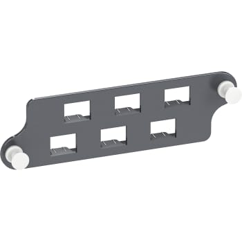 Actassi 19'' Rack patchpanel fiber QuickFix tilbehør montageplade for 6 x LC duplex