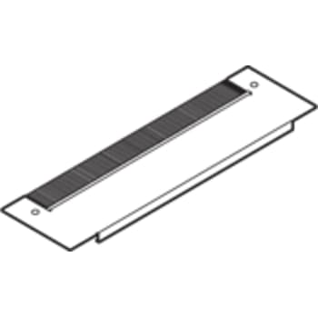 LEXCOM 19'' Rack Office LINE for væg · kabelgennemføring med børster stål