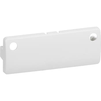FUGA indsats svagstrømstryk tangent blank for to lysdioder til statustryk hvid