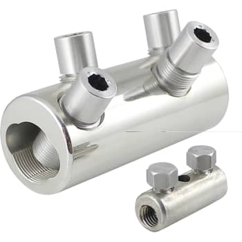 Skrueforbinder 1 kV med skillevæg type D35-150 SV-T-V-K for 35-150 mm2
