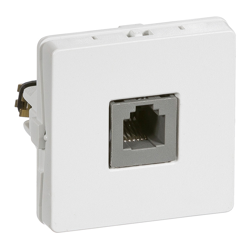 LK Fuga telefoni RJ11 6-polet - hvid