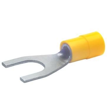 Isoleret Pladekabelsko M5 DIN 46237 4-6 mm2 gaffelformet